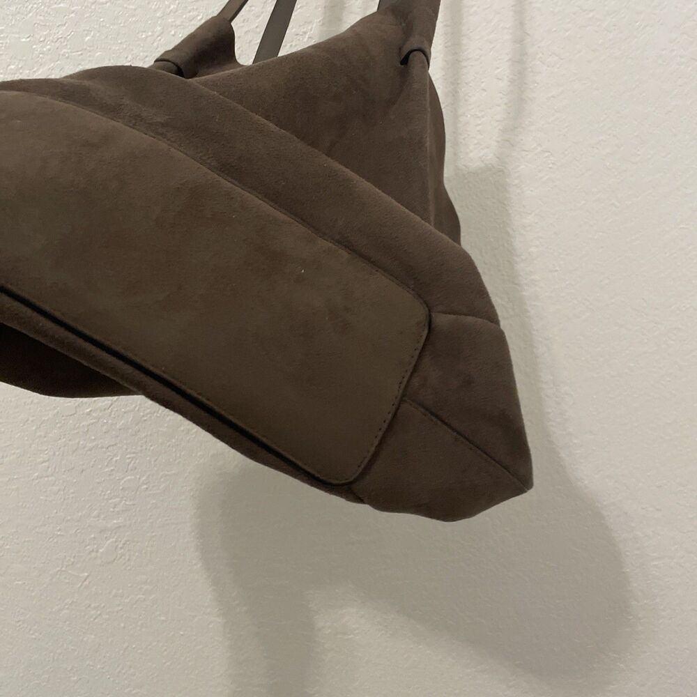Stockholm Atelier H&M Slouchy Shopper Tote Bag Brown Clean Interior - Picture 10 of 16